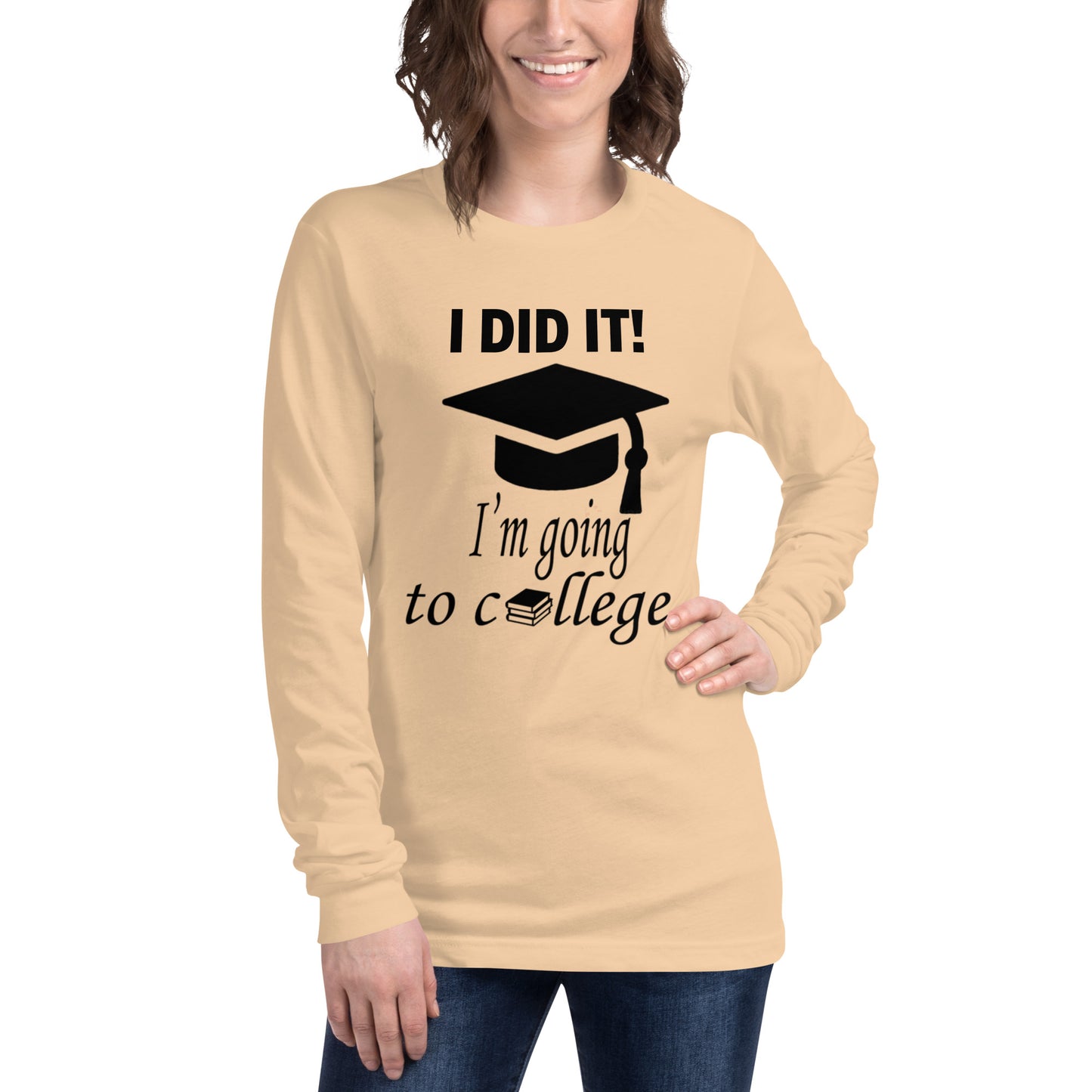 Back to school/ I'M GOING TO COLLEGE long sleeve