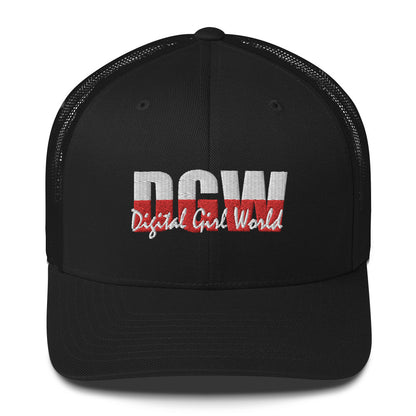 Digital Girl World trucker hat