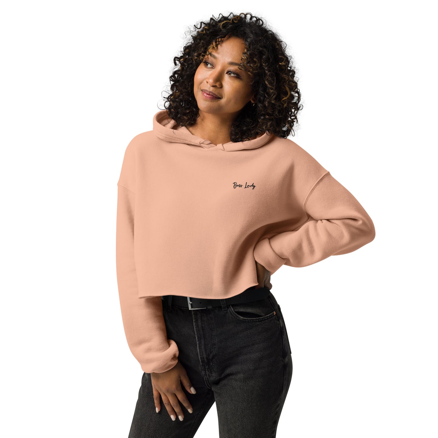 Boss Lady Crop Hoodie