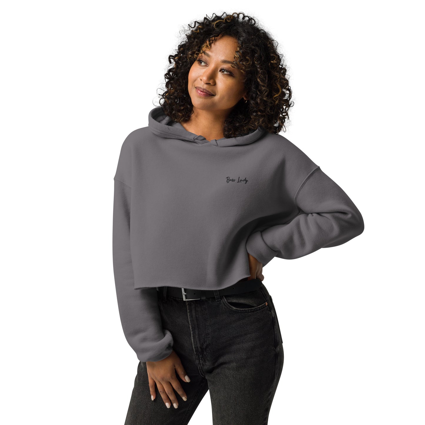 Boss Lady Crop Hoodie