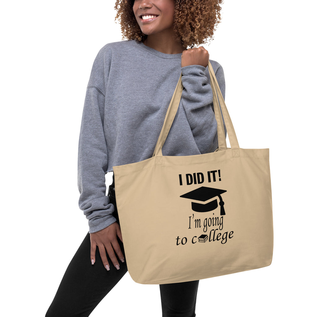 Back to school/ I'M GOING TO COLLEGE tote bag