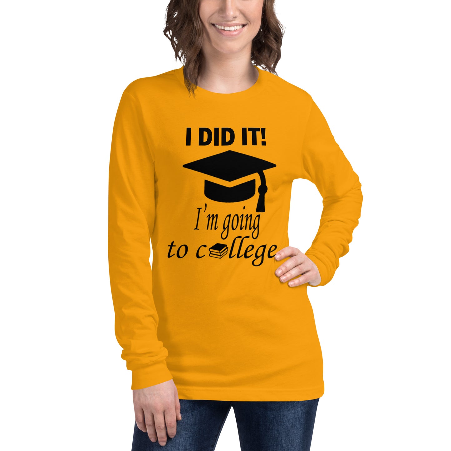 Back to school/ I'M GOING TO COLLEGE long sleeve